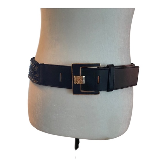 Anne Klein stretchy ruffle belt size M/L - Picture 3 of 14